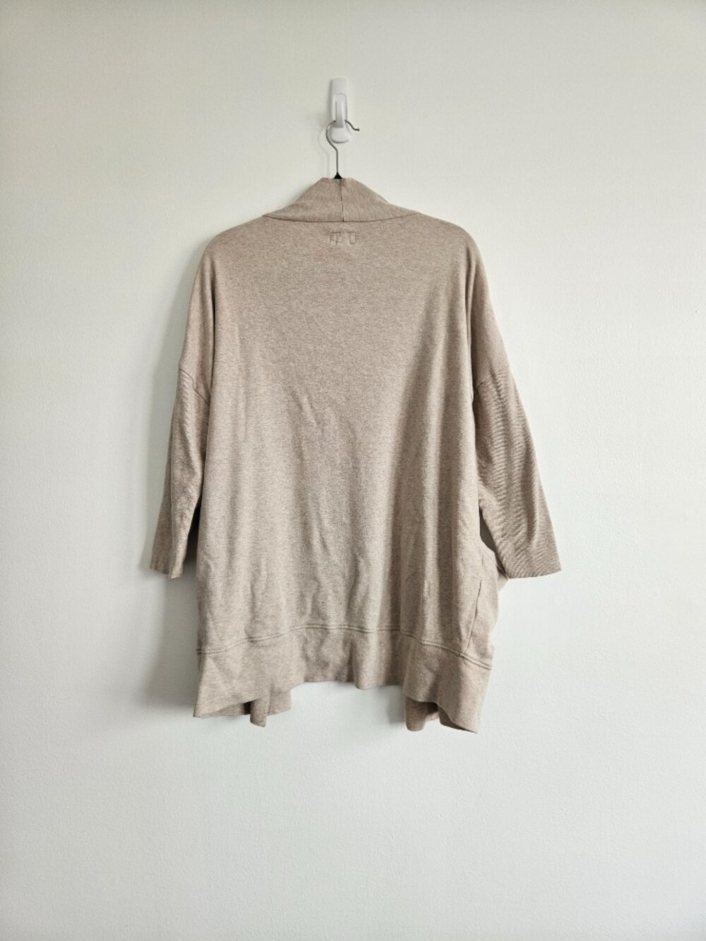 Pact Brooklyn Cardigan XS/S Wheat Heather Organic Cotton Minimalist Travel Comfy - Picture 7 of 8